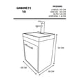 thumbnail image 4 of Gabinete Flotante para Baño DECOMOBIL con Llave Monomando y Lavamanos Encino Polar, 4 of 4