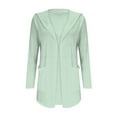 thumbnail image 5 of Jxximdong Fashion Coat for Women, Casual Lightweight Long Sleeve Pockets Fall Open Front Cardigan Jackets Trendy Work Shirts, Women's Coats Green, 5 of 6