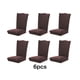 thumbnail image 3 of Advancent 6 sillas con fundas para asientos de sillas, alta elasticidad y fácil de cuidar, funda elástica para asiento de silla Decoración del hogar Café, 3 of 6