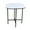 Multi-color, variant on End Table with Ceramic top and Gold Metal frame
