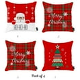 thumbnail image 2 of Housse de Coussin Joyeux Noël 18"x18 Pouces (Set de 4), 2 of 6