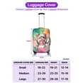 thumbnail image 5 of Funny Watercolor Adorable Yorkshire Terrier Peeking Through Torn Paper Effect Travel Luggage Cover Yorkie Dog Lover Gifts Suitcase Dust Protective Decor - 00026, 5 of 5