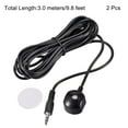 thumbnail image 2 of Uxcell IR Infrared Receiver Extender Cable 0.14" Jack 9.8FT Less Than 26FT Receiving Distance 2Pcs, 2 of 6