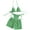 Green, variant on 3 Piece Striped Color Block Beach Bikini Swimsuits for Women, String Triangle Bikini Bathing Suits with Shorts Pink