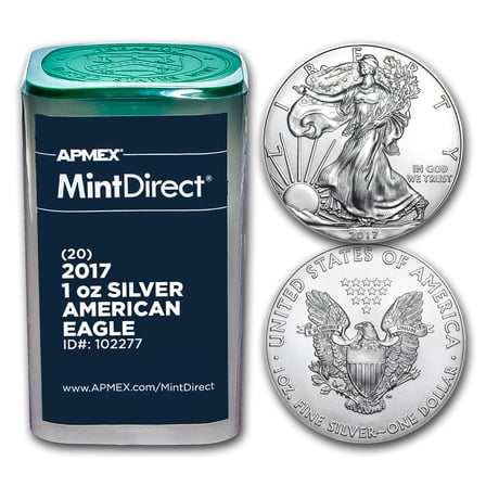 2017 1 oz American Silver Eagles (20-Coin MintDirect® Tube)