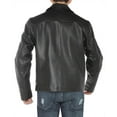 thumbnail image 4 of LN LUCIANO NATAZZI Men's Classic Full Grain Cow Leather Jacket Black, 4 of 5