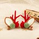 thumbnail image 2 of RV Cuatro nuevos adornos navideños para el cabello Sen rojo Internet Teddy terciopelo rojo y verde bola orejas de peluche tocado de vacaciones de Navidad 8 * 7 cm brillar  Electrónica, 2 of 5