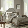 Madison Park Aubrey King/Cal King 6 Piece Duvet Cover Set Blue/Brown