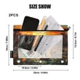 thumbnail image 3 of Duck on Water with Sunset 2 Pack Pencil Pouch for 3 Ring Binder Smooth Zipper Folders with Pockets Clear Window Pencil Case, 3 of 6