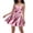 Dresses-414Pink, variant on LEKWK Birthday Dress for Women Mini Dress Spaghetti Strap Party Dress Faux Leather Shine High Waist Flared Skirt Clubwear Night Out
