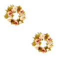 thumbnail image 3 of Cateissary Guirnalda simulada de peonía, anillo de ratán para plantas, accesorios de fotografía, fiesta de boda, jardín al aire libre, , Type1 NO1, 3 of 6