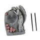 thumbnail image 5 of Estatua de jardín solar, figura de ángel, adorno de césped para paisaje, patio, balcón Gris, 5 of 8