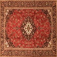 thumbnail image 1 of Ahgly Company Indoor Square Medallion Orange Traditional Area Rugs, 8' Square, 1 of 1