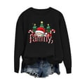 thumbnail image 6 of Crewneck Sweatshirt for Women Casual Oversized Pullover Hoodies Long Sleeve Fleece Tops Sweater Black L, 6 of 6