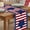 G, variant on 13x71 Inch Linen Printed Table Flag, Independence Day Table Decor, Patriotic American Flag Design for 4th of July Party Home Decoration
