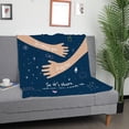 thumbnail image 4 of KAAYEE Hug Blanket Gifts for Loved One - Cosy Sherpa Fleece Blanket, Machine Washable Plush Blankets Gifts, Get Well Soon Gifts for Women，50*60inch, 4 of 7