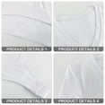 thumbnail image 3 of Women's V Neck Short Sleeve T Shirts Basic Bodysuits, 3 of 6