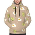 thumbnail image 4 of Bingfone Egg And Avocado Men'S Drawstring Hoodie Long Sleeve Pocket Sweatshirts-4x-Large, 4 of 9