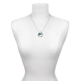 thumbnail image 3 of Delight Jewelry Acrylic 3/4" Teal Megaphone Joy Ring Charm Necklace, 18", 3 of 4