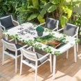 thumbnail image 2 of St. Patrick's Day Table Cloths for 6 Foot Rectangle Tables, Lucky Shamrocks Boots Books Green Plants Patio Waterproof Elastic Fitted Tablecloths, Washable Rectangular Table Cover for Camping, 2 of 8