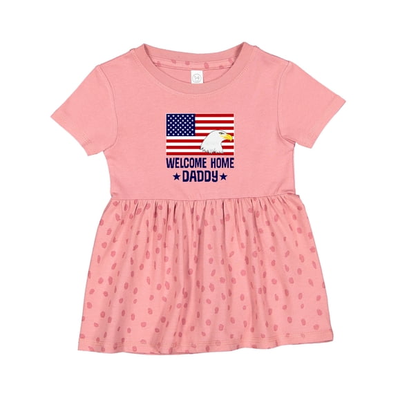 Inktastic Military Homecoming Welcome Home Daddy Girls Baby Dress