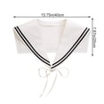 thumbnail image 2 of Slccxzc Sailor Collars Scarf for Women Top Fake Collar Necklaces Shawl wraps Match Sweater Shirt Dress, 2 of 7