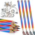 thumbnail image 1 of Rainbow Pencils 12 Fun Rainbow Colored Pencils, 4 In 1 Rainbow Colored Pencils, Drawing Pencils For Art Painting, Coloring And Sketching-Good, 1 of 5