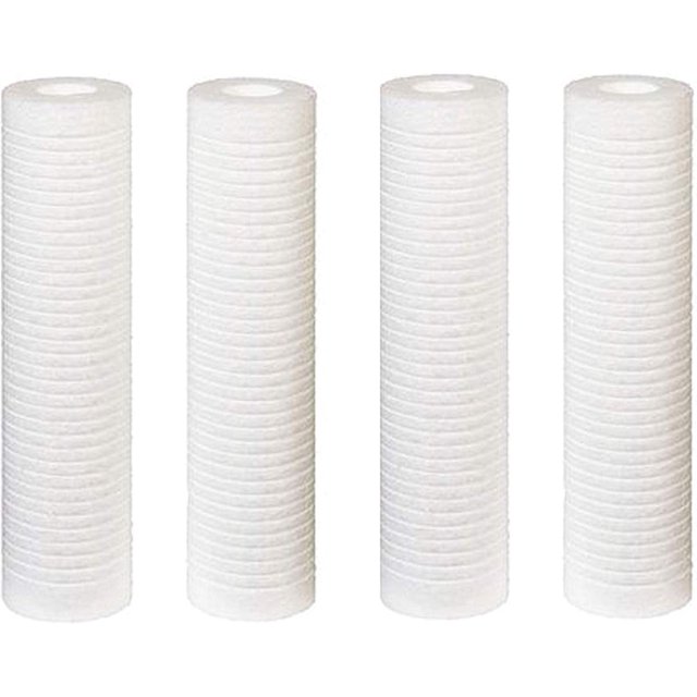 – 4 Pack Ice-maker Pre-Filter Cartridges Compatible with K00173 Models – Remove Bad Taste & Odor – Whole House Replacement Water Filter Cartridge - White