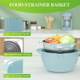 thumbnail image 5 of STAOEDU 4-1Colander with Mixing Bowl Set - for Kitchen, Food, Pasta And Rice Strainer, Fruit Cleaner, Veggie Wash, Salad Spinner, Apartment & Home Essentials, 5 of 6