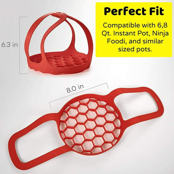 Hongchun Silicone Trivet For Instant Pot Fits 6 8 Qt Instapot Ninja Foodi And Other Pressure Cookers 3 In 1 Egg Rack And Roasting Rack