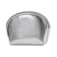 thumbnail image 4 of Cosmetic Bag Purse PU Leather Portable Small Makeup Bag for Gift Women Girls Half Moon, 4 of 8