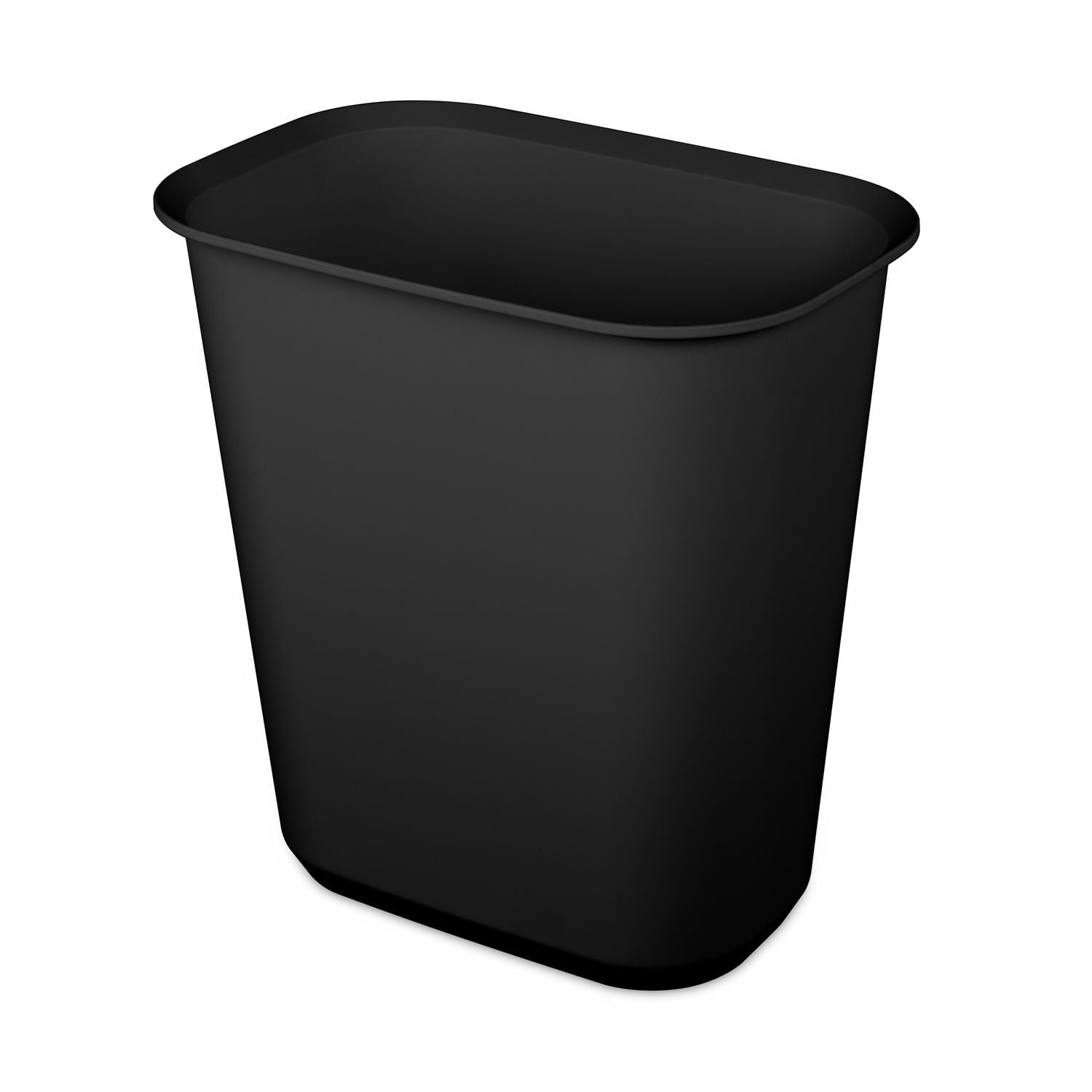 Sterilite 21 Liter Rectangular Wastebasket, Black