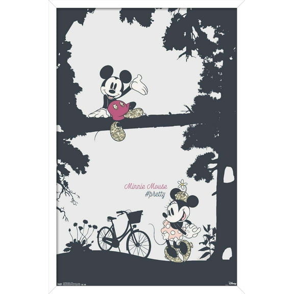 Disney Minnie Mouse - Pretty Wall Poster, 14.725" x 22.375", Framed