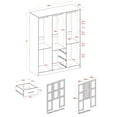 thumbnail image 4 of 100% Solid Wood Cosmo 3-Door Wardrobe, 4 of 5