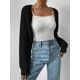 thumbnail image 4 of Outer wear solid colour jumper New simple versatile longsleeved knitted sweater women, 4 of 5