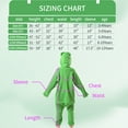 thumbnail image 6 of Frog Onesie Kids CANASOUR Cosplay Animal Pajamas Polyester Christmas Festival Suit 8-10 Years, 6 of 6