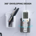 thumbnail image 3 of Wall Mounted Storage Box, Remote Control Holder, Home Office Organizer, Self Adhesive No Drill Mount, Universal Wall Mount Storage for Living Room, Bedroom, Desk, Car, Phone, Pens, Keys, Essentials, 3 of 5