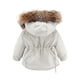 thumbnail image 3 of Gibobby Chamarra de invierno para bebé niñoBebé Niños Niñas invierno grueso cálido con capucha abajo abrigo abajo Paraks Playsuit pantalones mono traje d(Blanco, 18-24 Meses), 3 of 4