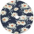 thumbnail image 1 of FMSHPON Art Daisy Xmas Christmas Tree Skirt Stand Mat for Holiday Party Decoration Indoor Outdoor 36 inches, 1 of 6