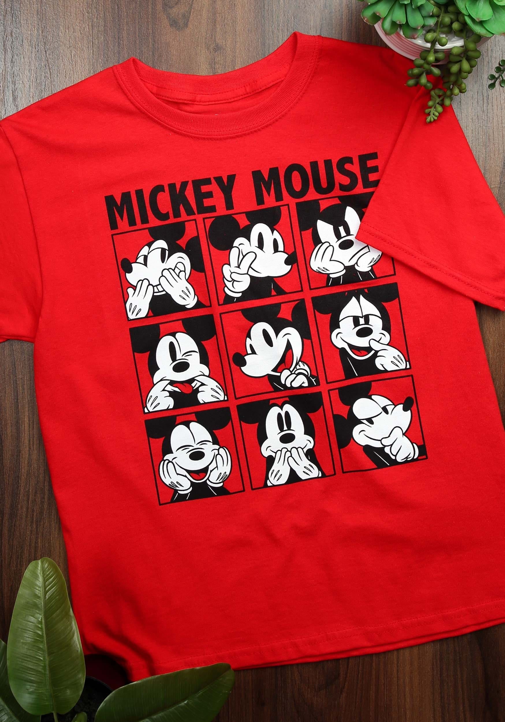 mickey mouse t shirt red