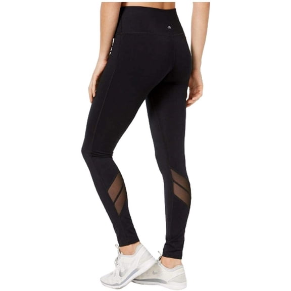 Ideology Womens Mesh-trimmed Leggings Size XS
