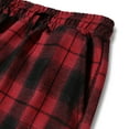 thumbnail image 6 of Chiccall Mens Flannel Pajama Pants Baggy Plaid Fleece Fall Winter Elastic Waist Drawstring Sleep Pant Casual Pajama Bottom with Pocket, 6 of 7