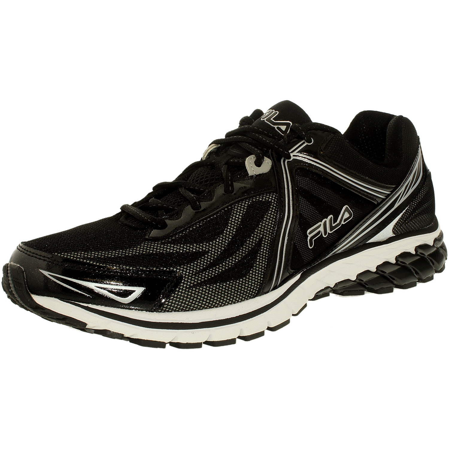 Fila Fila Men's Finix 2 Energized BlackBlackMetallic Silver Low Top Walking Shoe 13M Fila Fila Men's Finix 2 Energized BlackBlackMetallic Silver Low Top Walking Shoe 13M