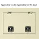 thumbnail image 2 of T Handle Door Latch 4x6mm Hole Spacing Zinc Alloy Folding Rotary Compression Toolbox Entrance Locking Latch for RV Boat, 2 of 3