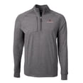 thumbnail image 2 of Men's Cutter & Buck  Heather Black Santa Clara Broncos Big & Tall Adapt Eco Knit Quarter-Zip Pullover Top, 2 of 3