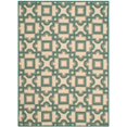 thumbnail image 1 of Safavieh Four Seasons 4' X 6' Hand Hooked Rug in Ivory and Aqua, 1 of 2