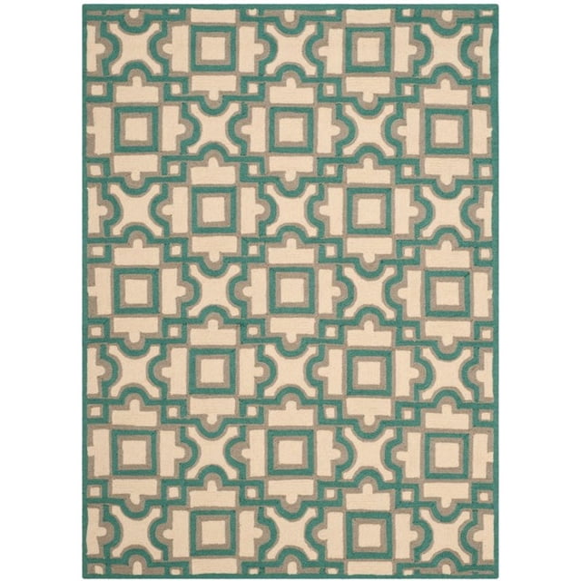 Safavieh Four Seasons 4' X 6' Hand Hooked Rug in Ivory and Aqua