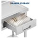 thumbnail image 4 of 39 x 19 x 38inch Stainless Steel Utility Sink Freestanding Single Bowl con Cajón Pull-Out cm de Alturaot Cold Faucet Built-In cm de Profundidadrain Basket cm de Profundidadish Rack para Laundry.., 4 of 7