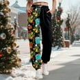 thumbnail image 2 of adviicd Christmas Sweatpants for Women Jogger Baggy Pants Casual Drawstring Elastic High Waist Winter Outfit (Black, M), 2 of 6