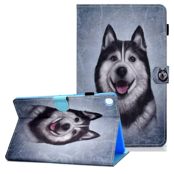 Allytech Galaxy Tab A7 10.4" Case T500 T505, Premium PU Leather Folio Flip Cover Stand Cards Slots Pencil Holder Wallet Case for Samsung Galaxy Tab A7 10.4" 2020 SM-T500 T505 T507,Huskie